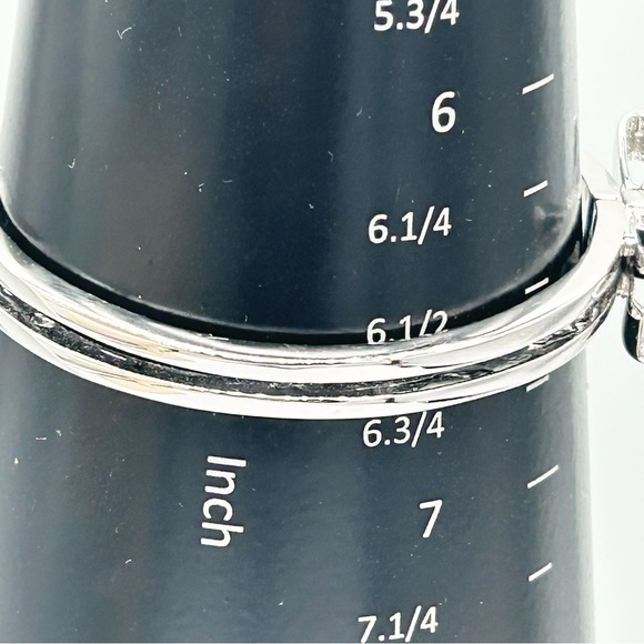 Kate Spade Silver Hinged Bangle Bracelet - Picture 4 of 4